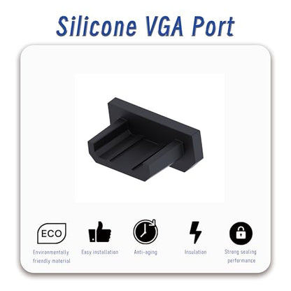 10 PCS Micro USB Port Anti-dust Plugs, Silicone Covers Caps Stoppers, Port Protector for PC Laptop Notebook Computers, Other Devices, 0.26 x 0.09 (LxW) - size: Micro USB/Black/10 PCS