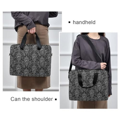 Skull Print Laptop Case 15.6 inch Computer Bag | Waterproof Laptop Briefcase Laptop Bag for Women & Men - color: Color17