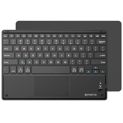FINTIE Ultrathin Wireless Bluetooth Keyboard with Touchpad for iPad Tablets | For iOS, Samsung Galaxy, Nexus and Other Android and Windows Device, 4mm Slim Design, Built-in Multi-touch Trackpad