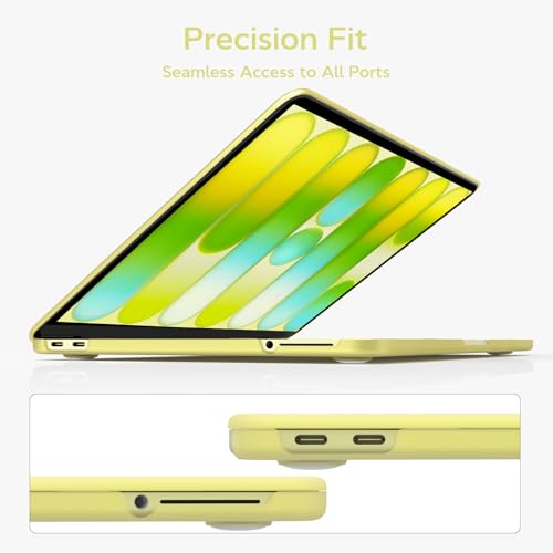 B BELK for MacBook Neo Case 13 inch 2026 Model A3404 A18 Pro, Citrus | Scratch Resistant Matte Plastic Hard Shell Case with Keyboard Cover & Screen Protector for Mac Noe Case, Lightweight, Snap-On - color: Citrus