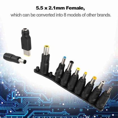 Universal Multifunctional Notebook Laptop Power Supply Charger Adapter Connector Ideal for Notebook and Laptop Charging 10pcs with 5 5mm Connector Built to Strict