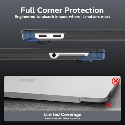 B BELK Compatible with MacBook Neo Case 13 inch 2026, Scratch Resistant Protective Matte Hard Shell Case, 1:1 Precision Fit Laptop Cover for MacBook Neo 13 inch Case with A18 Pro Model A3404, Black - color: Midnight Black