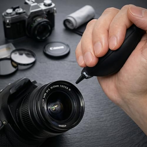UES 21-in-1 Professional Full Frame Camera Cleaning Kit with a Travel Case | Lens & Sensor Cleaner, Air Blower, Lens Cleaning Pen, Microfiber Lens & Screen Cloth & Tissue, 10 Full Frame 24mm Swabs - size: Full-Frame Cleaning Kit