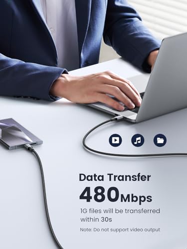 UGREEN 100W USB C to USB C Cable, Fast Charging, 2-Pack, 3.3ft, Black | For iPhone 17/16/15, MacBook Pro/Air, iPad Pro/Air/Mini, Galaxy S26/S25/S24, XPS, Pixel, Switch. Built-in E-marker chip - size: 3.3FT