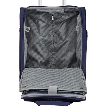 French Connection 16" Underseat Carry-On Luggage with USB/USB-C Ports, Blue Depths - color: Blue Depths