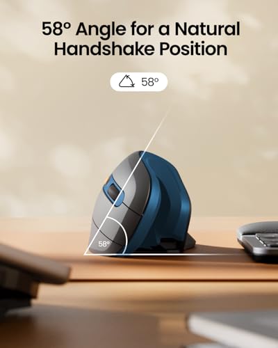 ProtoArc Foldable Bluetooth Keyboard Blue and Ergonomic Mouse Blue