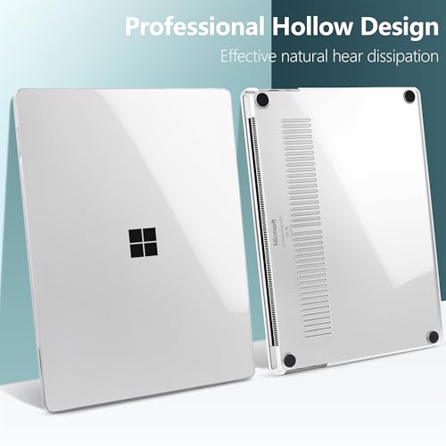 Batianda Case for Microsoft Surface Laptop 13 inch 2025-2026, Crystal Clear | Fits Model 2095, Lightweight Slim Hard Shell with Scratch-Resistant Protection, Easy Installation, Precision Fit - color: Transparent