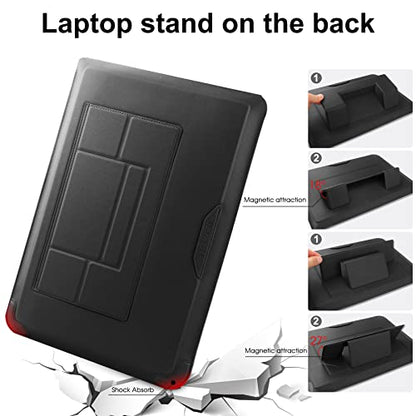 HoYiXi 13 Inch Laptop Sleeve Case Bag Compatible with MacBook Neo 2026/MacBook Air 13 M1 M2 2022-2018/MacBook Pro 13 M2 2022-2016/Surface Pro 8 2021/Surface Go 3 13-13.6'' Dell HP ASUS Acer PC, Black - color: Black, size: 13-13.3 in