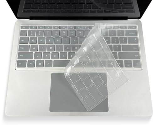 Keyboard Cover for 2026-2024 Microsoft Surface Laptop 8/7(7th Edition) 13.8 & 15 inch, Surface Laptop Accessories Ultra Thin High Transparent Keyboard Skin, Clear - color: Clear