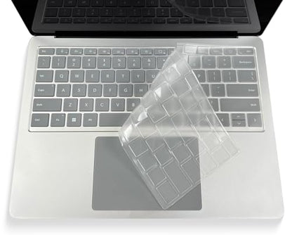 Keyboard Cover for 2026-2024 Microsoft Surface Laptop 8/7(7th Edition) 13.8 & 15 inch, Surface Laptop Accessories Ultra Thin High Transparent Keyboard Skin, Clear - color: Clear