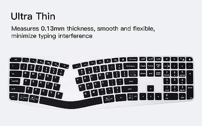 Keyboard Cover for Logitech Ergo K860 Wireless Ergonomic Keyboard, Black - color: Black, size: Logitech K860
