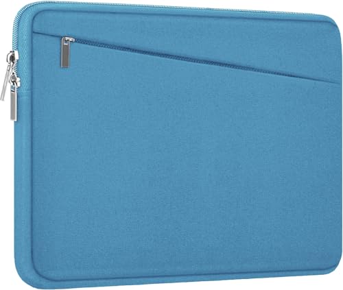 15.6 inch Laptop Sleeve, Slim Computer Carrying Bag Protective Cover Briefcase with Front Pocket, Durable Laptop Case for 15-16 Inch HP, Dell, Lenovo, Asus- Sky Blue - color: Sky Blue, size: 15.6 Inch