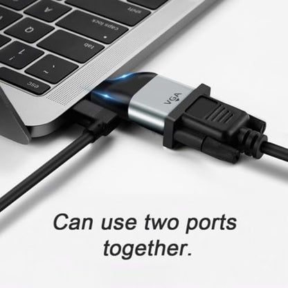chenyang USB C to VGA Monitor Adapter Support 1080P@60Hz for Tablet Phone Laptop - style: VGA