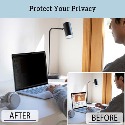 ZOEAGG Removable Privacy Screen for Surface Laptop Go 12.4 inch,Reusable/Easy Installation/Anti-Spy/Anti-Glare/Anti Blue Light,Microsoft Surface Laptop Go 12.4 inch(Go 3/2/1) Privacy Screen Protector - size: Surface Laptop Go (12.4 inch)