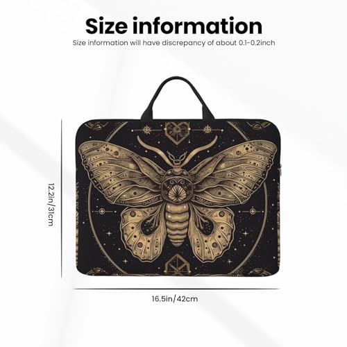 14 inch Laptop Sleeve with Handle Shockproof Laptop Bag Waterproof Computer Cover Bag Moth Briefcase