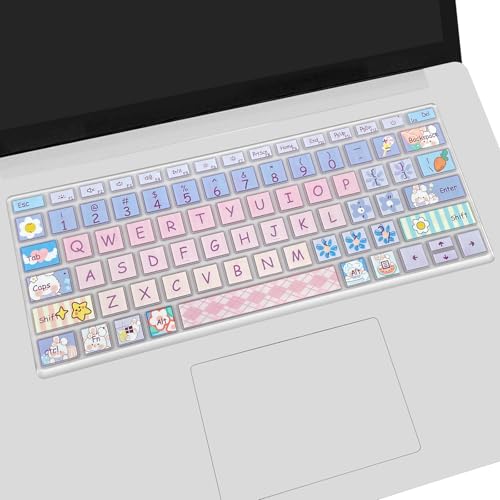 Cute Keyboard Cover for Microsoft Surface Laptop 3/4 / 5 13.5”&15”, Surface Laptop Studio 1/2 14.4”, Cute Bunny - color: Cute Bunny