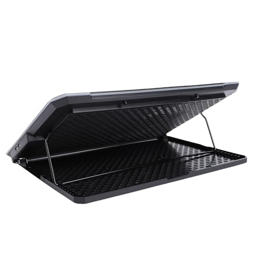 JTLB Gaming Laptop Cooling Pad 8 Levels Height Adjustable 2 USB Ports RGB Lights 12-19 Inch Laptop Cooler with 3C Adapter (14 Fans)