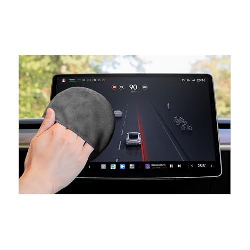 Car Screen Cleaner, Auto Touchscreen Cleaning Wipes Ultra-Soft Microfiber Pads, Round Cleaning Sleeve for Dashboard Display & Other Screens, Universal Car Accessories - color: Round, size: 1pcs