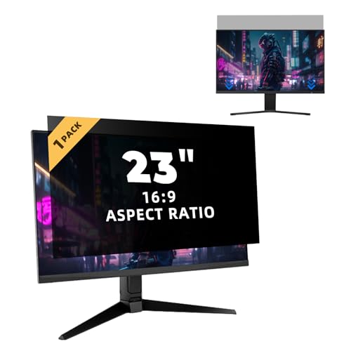 Yamaya Computer Monitor Privacy Screen 23 Inch, Removable 16:9 Aspect Anti Glare Blue Light Computer Monitor Privacy Filter Screen Protector for 23 Inch Widescreen Monitor - size: 23inch-16:9