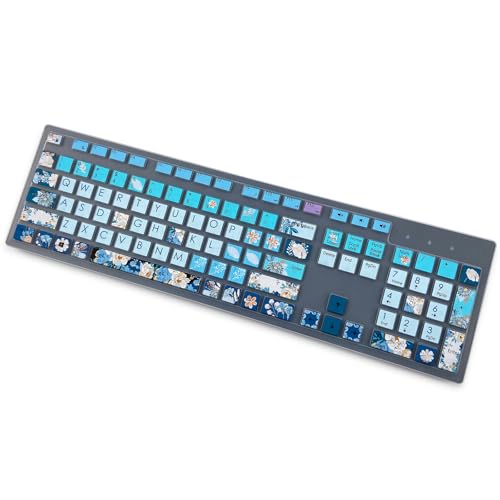 Keyboard Cover for Dell KM636 KB216 KB216t/d/p Keyboard, Dell Optiplex 3050 3240 5250 5460 7450 7050, Inspiron Desktop 3475 3477 3670 5400 5490 7700 7790,Peony - color: Peony