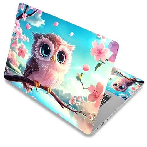 Laptop Skin Sticker Decal Cover,Cute Chibi Owl | DIGTIALL Universal Laptop Skin Sticker, Waterproof Removable Notebook Decal Protector Cover for 12 13 14 15 Inch Laptops - color: Cute Chibi Owl