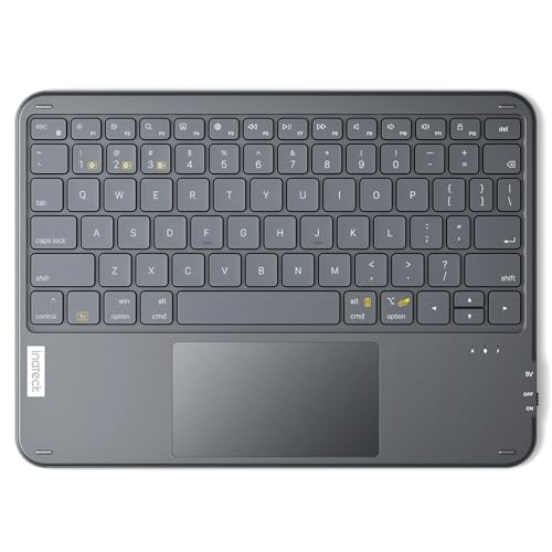 Inateck Bluetooth Keyboard with Touchpad, Ultra Slim and Portable Wireless QWERTY Keyboard, Compatible with Windows and iPad OS, KB01105