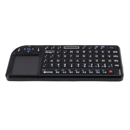 Zopsc Wireless Keyboard with Touchpad, USB Rechargeable Portable Backlit Keyboard for Laptop, Tablet, PC, Slim Wireless Keyboard with Touchpad for Home Office