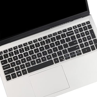 Keyboard Cover for 15.6 17.3 Dell Inspiron 15 17 5501 5502 5505 5508 5584 5590 5593 5598 7000 7500 7590 7591 7501 7506 7706 7790 Vostro 3501 3502 3505 5501 5502, 7590 5590, Inspiron 15 3000 5000 7000 - color: Black