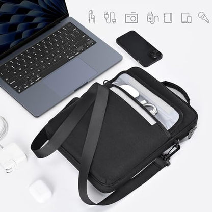 13 inch Laptop Sleeve Case Shoulder Bag for 2026 MacBook Air 13.6 in M4 M3 M2, Neo 13-inch Padded Shockproof Accessory Pocket