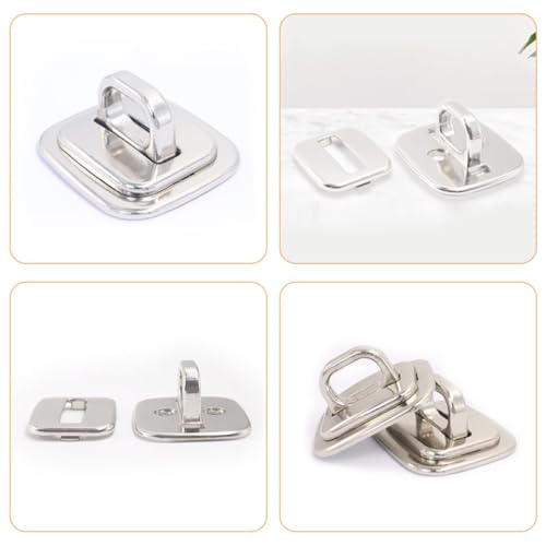 2pcs Laptop Security Anchor Fixed Base Plate Zinc Alloy Anti-Theft Solution with Easy Operation for Desk Mount and Study, Compatible with Keyed Locks and Cable Anchors