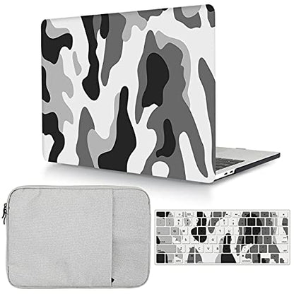 Case Compatible with MacBook Pro 13 inch 2012 2011 2010 2009 2008 Release with CD-ROM, Plastic Hard Shell Cover & Sleeve Bag & Keyboard Cover Skin for MacBook Pro 13 A1278,Camouflage - color: Camouflage, size: A1278(Pro 13 w/CD-ROM 2008-2012)
