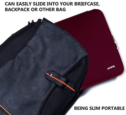 Laptop Case 15.6 Inch, Durable Shockproof Protective Cover Flip Case Briefcase Carrying Bag Compatible with 15.6" HP, ASUS, Lenovo, Acer, Notebook, Computer, Ultrabook, Chromebook, Red - color: Red, size: 15.6 Inch