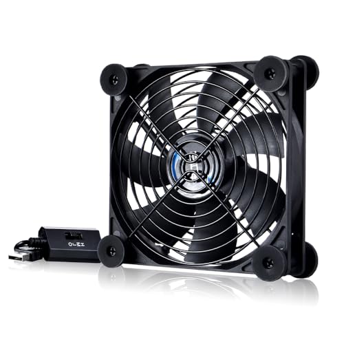 USB 120mm Quiet Fan, 5V USB Portable Cooling Fan for Flat Panel TV Receiver Router DVR PlayStation Xbox Computer Cabinet Cooler - size: Usb 120mm Fan