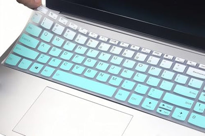 Silicone Keyboard Skin Cover Compatible with Lenovo V15 G5 G4 G3 G2, IdeaPad 1 1i 15.6 15IJL7 15ADA07 15IAU7 15ALC7, IdeaPad 3i 15ITL6 2023, IdeaPad Slim 5 16, IdeaPad Flex 5 5i 16" (Ombre Mint) - color: Ombre Mint