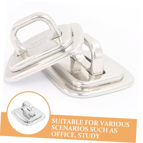 2pcs Laptop Lock Security Plate Cable Anchor for Desk Mounting Theft for Laptops Monitors and Tablets Compatibility for Office and Travel Use