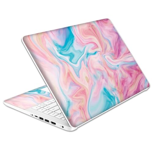 Laptop Skin Decal HP 14" - Marbling, Laptop Cover Sticker, No Cutting Required, No Bubble, Waterproof, Scratch Resistant - Including Wide Screen and Wrist Pad - size: 14 inch
