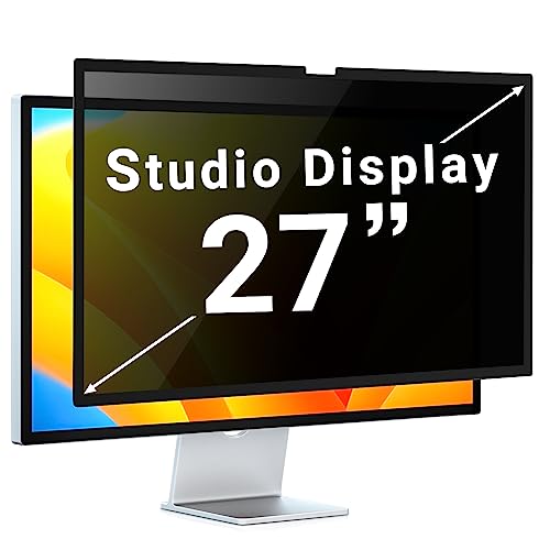 ZOEGAA 27 inch iMac Privacy Screen Filter for Studio Display, Removable Computer Screen Privacy Shield and Anti-Glare Screen Protector - size: Studio Display 27 inch
