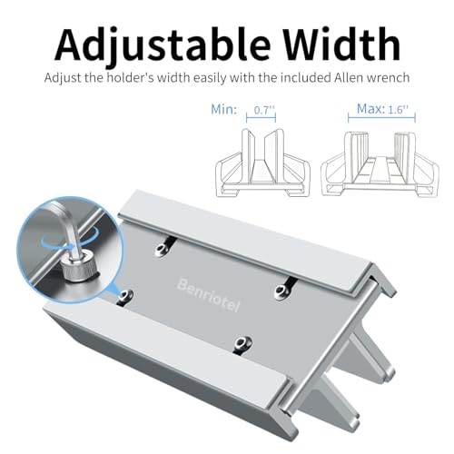 Aluminum Vertical Laptop Stand Holder for Desk Compatible with MacBook Pro, MacBook Air, Dell, HP, Lenovo, Up to 17.3 inches, Silver - color: Silver