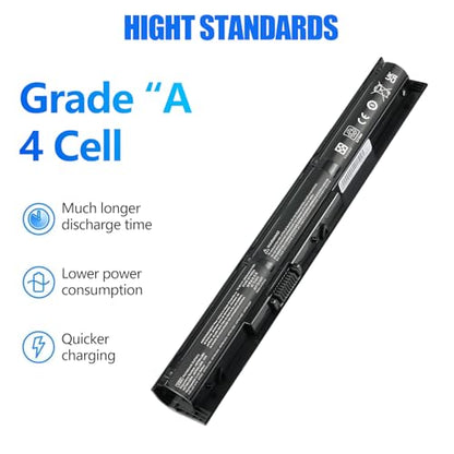 VI04 Notebook Battery for HP Spare 756743-001 756478-851 756744-001 | V104 756745-001 756478-851 for HP Pavilion 15-P 17-F Series 15-p011na 15-p165sa 15-p214dx 15-p003ax 17-f115dx 2800mAh/41Wh - size: 12.08*2.79*1.85 inch VI04