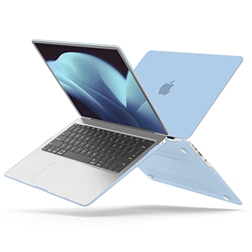 B BELK Compatible with MacBook Air 13 inch Case 2010-2017 Model A1466 A1369 | Matte Plastic Laptop Hard Shell Case for Old MacBook Air 13.3 inch with Keyboard Cover & Screen Protector, Blue - color: Blue
