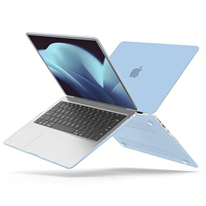 B BELK Compatible with MacBook Air 13 inch Case 2010-2017 Model A1466 A1369 | Matte Plastic Laptop Hard Shell Case for Old MacBook Air 13.3 inch with Keyboard Cover & Screen Protector, Blue - color: Blue
