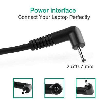 26W 12V 2.2A AC Adapter Charger Fit for Samsung Chromebook 3 XE500C13 XE501C13 XE500C12 PA-1250-98 PA-1250-96 W14-026N1A BA44-00322A PA3N40W AD-2612AUS Laptop Power Supply Cord
