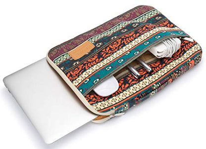 Kinmac 360° Heavy Duty Protective Laptop Sleeve Case Bag Cover with Handle for MacBook Air 13 inch,iPad Pro 13 inch and 13.3 inch HP,Dell,Lenovo,Asus,Acer Laptop (Bohemian) - color: New Bohemian, size: 12 inch-13.3 inch