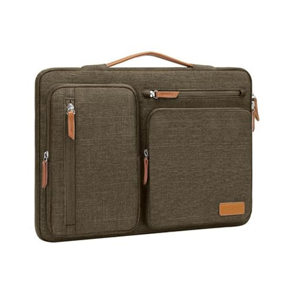 MOSISO 360 Protective Laptop Case 13 inch, 13 inch Laptop Sleeve | Compatible with MacBook Neo/Air M5 M4 M3 M2 M1 2026-2018/Pro M2 M1, Side Open Carrying Case with 4 Zipper Pockets,Carob Brown - color: Carob Brown, size: 13 inch