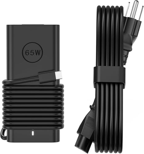 JEIBAO 65W 45W USB-C Laptop Charger Compatible with Dell Latitude 5540 5530 5520 5420 5430 5440 5450 7530 7440 7430 7420 7340 7330 7320 XPS 13 9250 9350 9360 9365 9370 9380 9550 Adapter Power Cord - color: Black3
