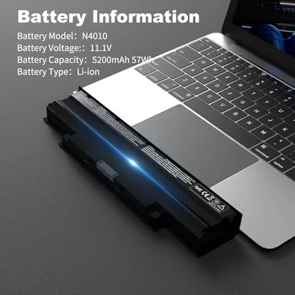 J1KND N4010 Battery Laptop Battery 11.1V 57Wh Replacement for Dell Inspiron | N5050 N7110 N5110 N4010 N4050 M5030 M5110 N5040 N7010 N5030 N3010 M5040 M5010 N4110 N3110 3520 Vostro 3550 3750 3450 07XFJJ - size: 7.3 * 3.1 * 0.9 Inch N4010