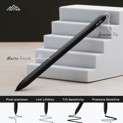 V-Pen EMR Stylus Remarkable 2 Pen Replacement with Digital Eraser + 5 Tips | 4096 Pressure Level Sensitivity & Palm Rejection | Digital Pen Marker Plus Compatible Kindle Scribe & Tablet Pen - style: V-Pen Stylus