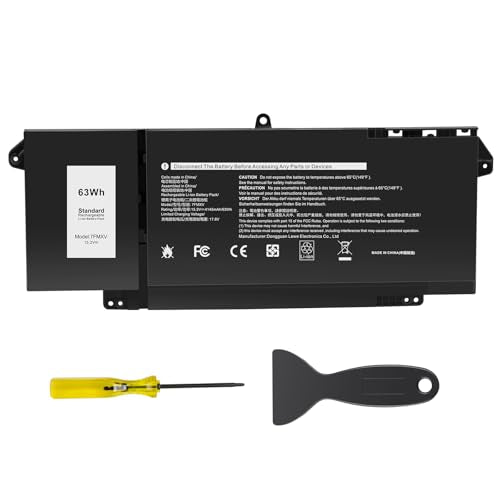 TREE.NB 7FMXV Battery for Dell Latitude 5320 7320 7420 7520 Latitude 5320 2-in-1/7320 2-in-1/7420 2-in-1 P133G P134G P135G P136G P138G P139G P110F 9JM71 4M1JN 1PP63 727CG HDGJ8 MHR4G TN2GY 0TN2GY - size: 10.0x4.09x0.24inch 7FMXV