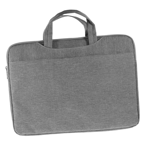OSALADI Laptop Sleeve Protective Case for Business and Travel Spacious Compartment for Laptop and Essentials Front Pocket for Items Grey Color