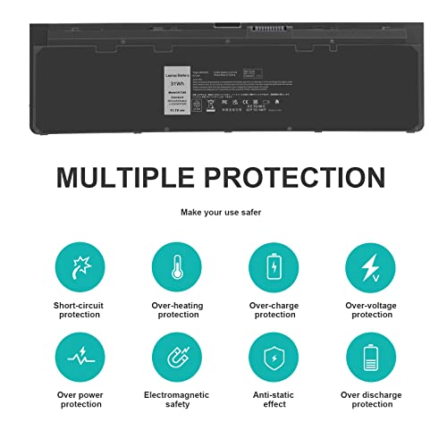 Futurebatt WD52H Replacement Battery Compatible with Dell Latitude E7240 E7250 GVD76 WD52H KWFFN J31N7 NCVF0 W57CV VFV59 HJ8KP 451-BBFX 451-BBFY 451-BBFV 451-BBFT - size: E7240 12.4 4.1 0.7 in